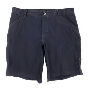 KUHL Renegade Short Nylon Utility 10" Inseam Mens 40 Navy Gray Hiking Gorpcore